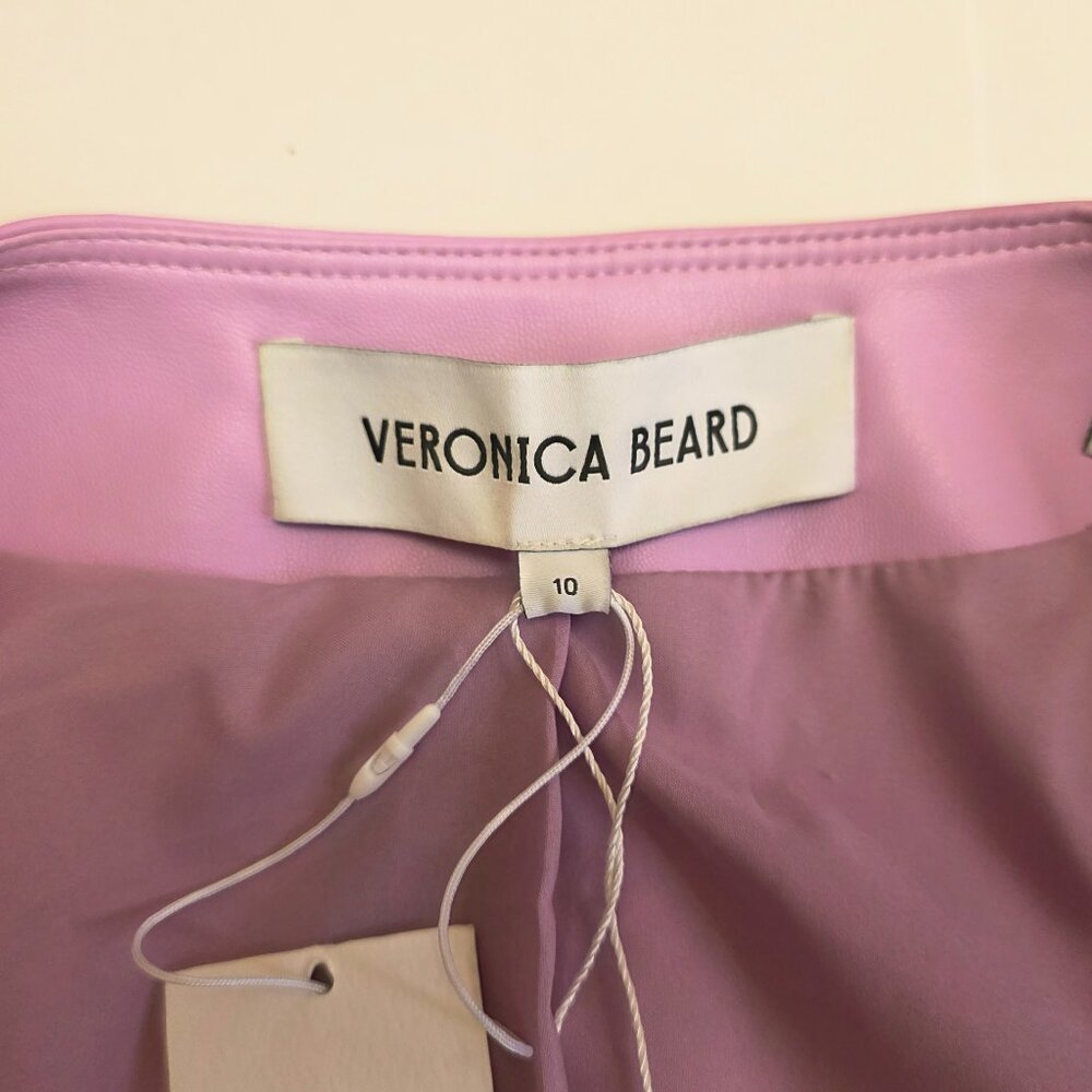 Veronica Beard Ozuna Faux Leather Crop Jacket - Picture 9 of 15